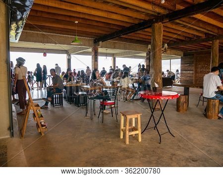 Nan, Thailand, December, 30, 2019: Sakad Dee Home Stay Coffee Shop Famous Favorite Landmark At Pua, 