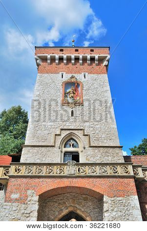 Krakow.  Florianska Tower