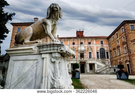View Of The Castle Of Govone In Piedmont, Italy