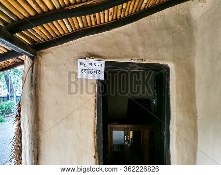 2nd October 2019, Sevagram, India-view Of The Interiors Of The Room Where Mahatma Gandhi Stayed At S