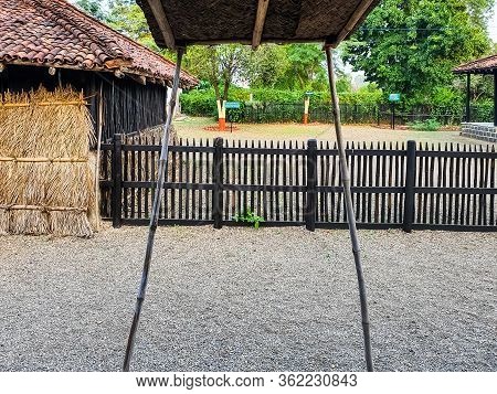 2nd October 2019, Sevagram, India-view Of The Huts And Cottages Of Mahatma Gandhis Ashram At Sevagra