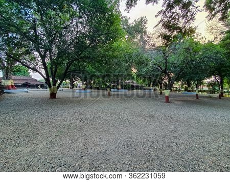2nd October 2019, Sevagram, India- View Of The Huts And Cottages Of Mahatma Gandhis Ashram At Sevagr