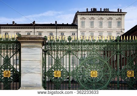Palazzo Reale (royal Palace) Of Turin, Piedmont (italy) Seen From Piazza Castello, Main Square Of Th