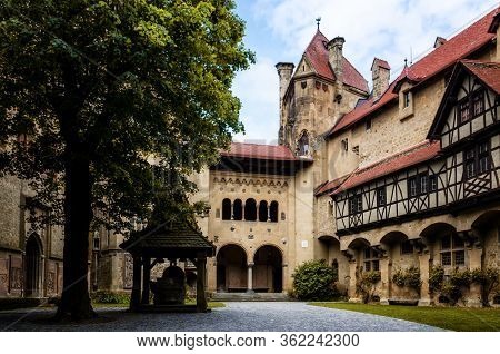 Leobendorf, Austria - May 21, 2017: Burg Kreuzenstein Castle Near Vienna (austria) On May 21, 2017. 