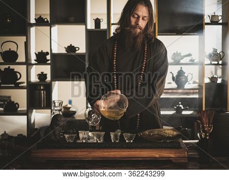 Tea ceremony is performed by tea master