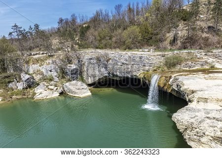 Pazincica River And Waterfall Zarecki Krov In Springtime, Istria, Croatia