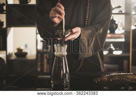 Tea ceremony is performed by tea master