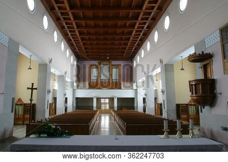 ZAGREB, CROATIA - MAY 12, 2013: Church of the Sacred Heart of Jesus, Salata in Zagreb, Croatia