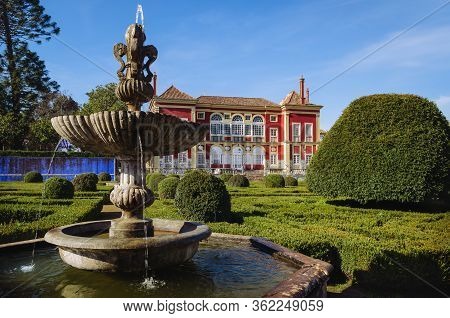 Lisbon, Portugal - February 6, 2019: Gardens Of The Palace Of The Marquisses De Fronteira In Lisbon,