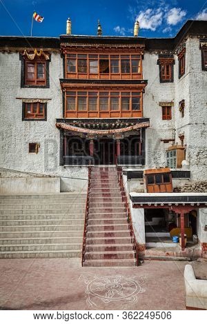 Spituk Gompa (Tibetan Buddhist monastery). Leh, Ladakh, India