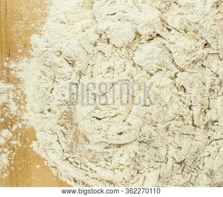 close up active fermentation of bread starter. 