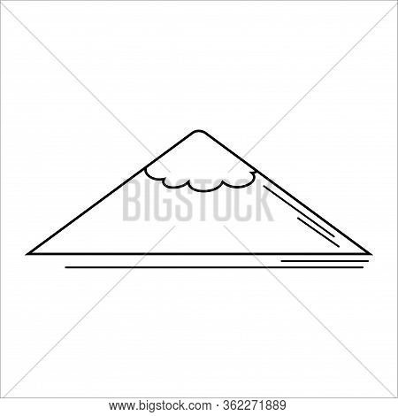 Illustration Of Mount Fuji Icon Line. Beautiful Culture Element Also Can Be Used As Mountain Icon El
