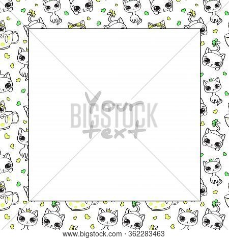 Vector Cats Frame; Vector & Photo (Free Trial) | Bigstock