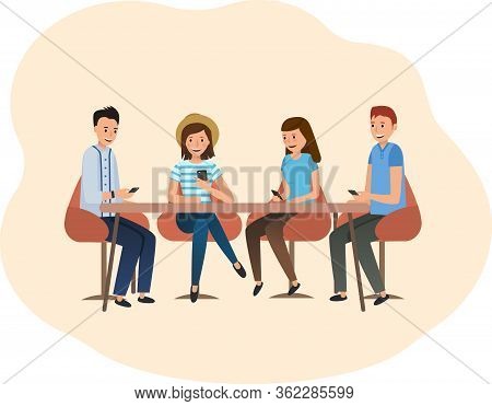 Millenium Generation Communicate With Each Other In Social Networks Using Phones.