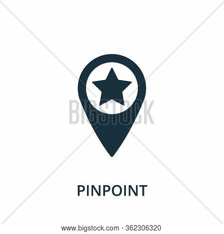 Pinpoint Icon. Simple Element From Navigation Collection. Filled Pinpoint Icon For Templates, Infogr