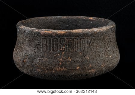 Ancient Bowl Bell-shaped. Bronze Age. Bell-beaker Culture.