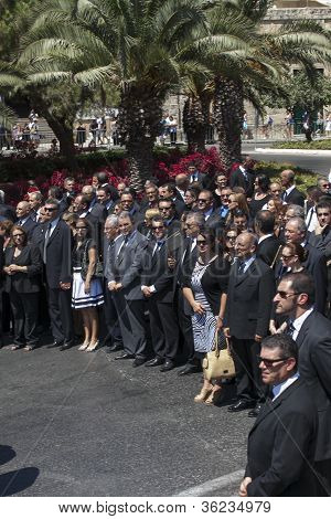 Dom Mintoff funerale Malta