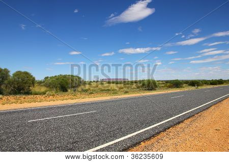 Road in the desert (NT, Australia)
