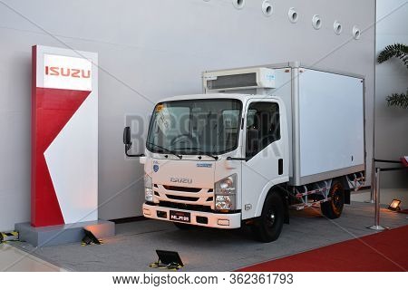 Pasay, Ph - July 26 - Isuzu Nlr85 Truck At Philauto Show On July 26, 2019 In Pasay, Philippines.