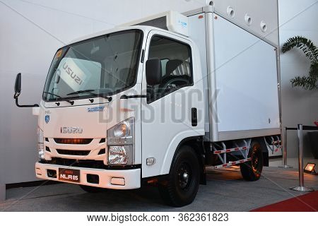 Pasay, Ph - July 26 - Isuzu Nlr85 Truck At Philauto Show On July 26, 2019 In Pasay, Philippines.