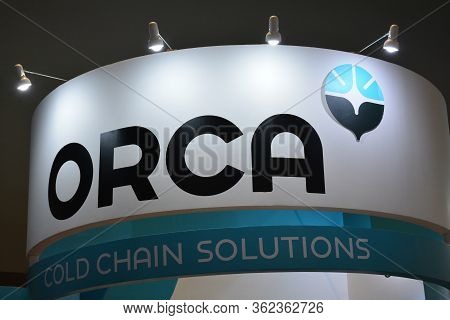 Pasay, Ph - July 26 - Orca Cold Chain Solutions Sign At Philauto Show On July 26, 2019 In Pasay, Phi