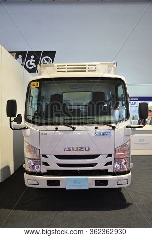 Pasay, Ph - July 26 - Isuzu Nlr85 Cold Storage Truck At Philauto Show On July 26, 2019 In Pasay, Phi
