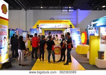 Pasay, Ph - July 26 - Shell Fuel Booth At Philauto Show On July 26, 2019 In Pasay, Philippines.