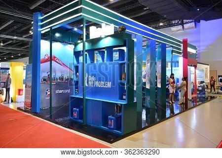 Pasay, Ph - July 26 - Caltex Fuel Booth At Philauto Show On July 26, 2019 In Pasay, Philippines.