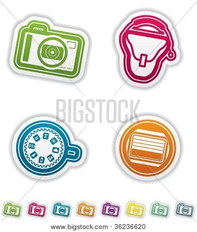 Fotografie pictogrammen Set