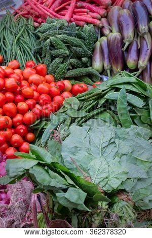 Leaf Vegetables, Also Called Leafy Greens, Salad Greens,vegetable Greens, Or Simply Greens, Tomatoes