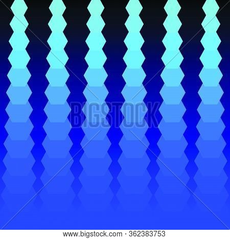 Halftone Star And Geometric Shape Colorful Background, Vector Illustration