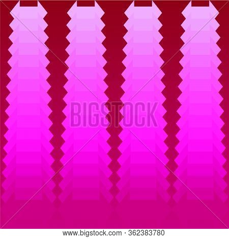 Halftone Star And Geometric Shape Colorful Background, Vector Illustration