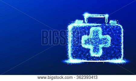 First Aid Box Medical And Equipment To Help Or Support People With Illness Of Emergency Assistance C