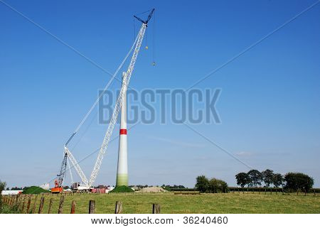 건설 Windturbine