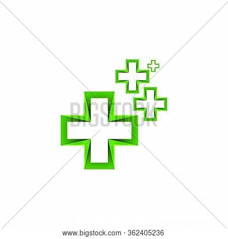 Medical , Healthcare Logo For Your Practice. Cross / Plus Logo Ideas. Inspiration Logo Design. Templ