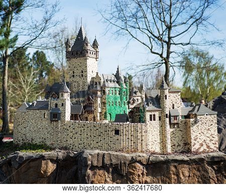 Billund, Denmark - 25 April 2014: Legoland Billund Resort. Famous Amusement Park And Hotel