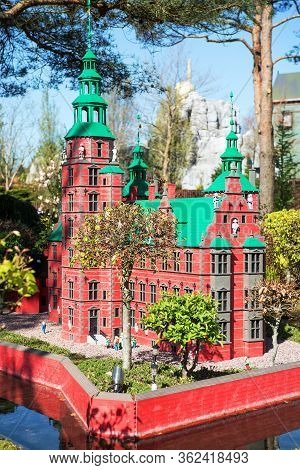 Billund, Denmark - 25 April 2014: Legoland Billund Resort. Famous Amusement Park And Hotel