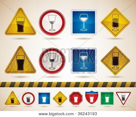 Vasos de alcohol
