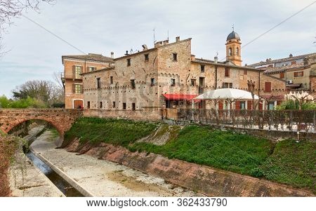 San Giovanni in Marignano small town,  Emilia-Romagna, Italy - Italian cityscape