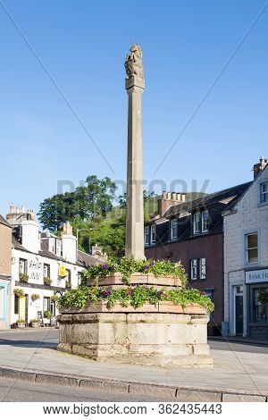 Melrose,scotland - June 17:  Melrose Town Centre In The Scottish Borders Is Pictured On June 17, 201