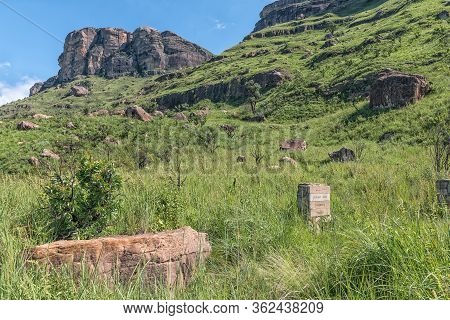 A Directional Sign On The Trail From Lookout Rock To Tiger Falls. The Dooley Hills Are Visible In Th