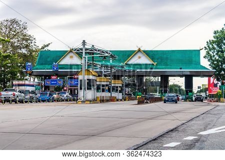 Illustrative Editorial, 7th Mac 2020, Alor Setar, Kedah, Malaysia. Scene Of Vehicle Toll Station Sit
