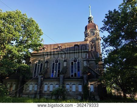 Church Ruin On Sonnenstein Hill In Pirna, Germany