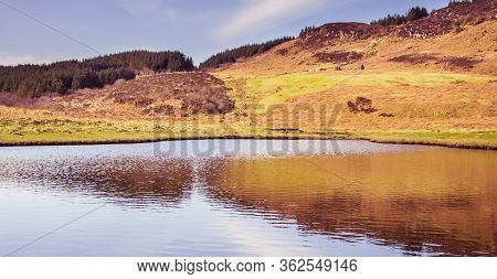 Mountain Reflection On Water - Isle Of Skye, Landscape Of Scotland