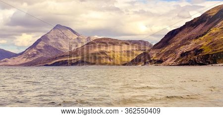 Cuillin Mountain Range Seen From The Boat - Isle Of Skye