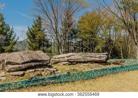 Ancient Boulders In Rock Garden