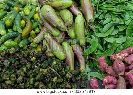 Vegetables For Sale In A Market In Territy Bazar, Kolkata, West Bengal, India.