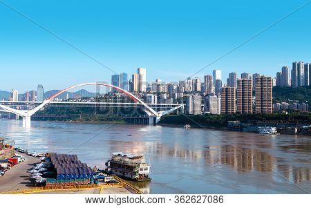 Cityscape Of Chongqing, China, Jiangbei District, Chongqing.