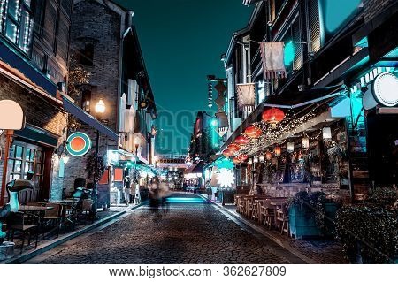Located In The Old Street Of The Old Bund, Ningbo, Zhejiang, China.