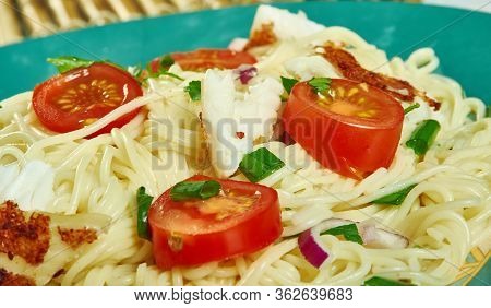 Cod Puttanesca With  Spaghetti